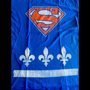 Superman Quebec Nordiques Men’s Tshirt 2X New